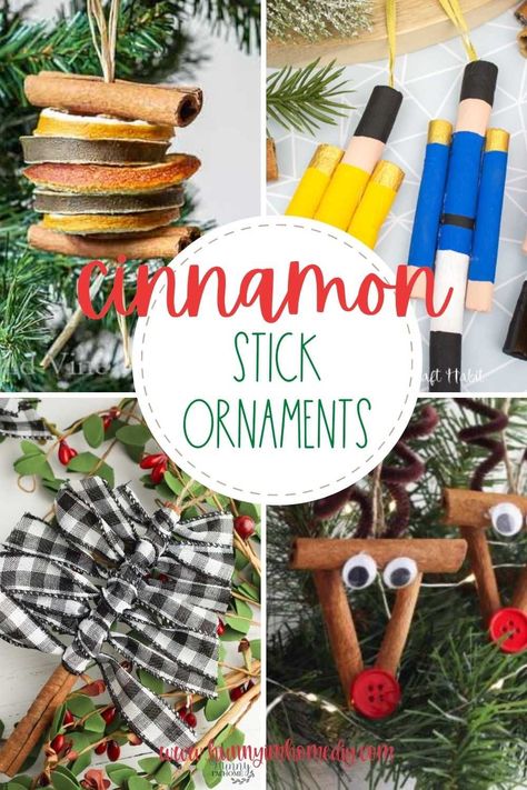 These Farmhouse Christmas crafts are some of the best DIY decorations for your home. Make your own holiday decor for the living room and bedroom with these amazing projects. Each rustic craft is cheap and easy to make, which means you can add Fixer Upper style to your house this Christmas on a budget. #farmhouseChristmas #DIYchristmasdecorations Cinnamon Stick Christmas Ornaments, Farmhouse Christmas Crafts, Cinnamon Stick Ornaments, Stick Christmas Ornaments, Preschool Christmas Ornaments, Cinnamon Sticks Ornaments, Stick Ornaments, Craft Stick Projects, Cinnamon Sticks Christmas