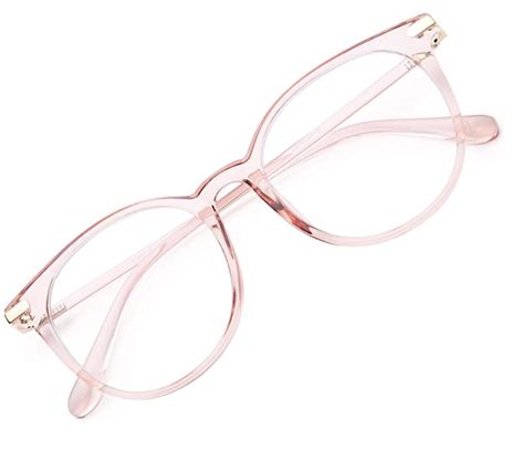 Cute Glass Frames, Cute Frame Glasses, Pink Blue Light Glasses, Aesthetic Blue Light Glasses, Eye Glasses For Women Trendy 2020, Cute Blue Light Glasses, Clear Pink Glasses, Modern Home Office Design, Trend Glasses