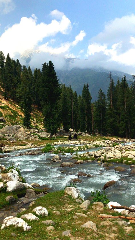 Located in Neelam Valley, Azad Kashmir Pakistan, Baboon valley is an exalted place. Baboon valley is a perfect place for nature lovers. The beautiful sight of waterfalls, the lush green plains, and snow-capped mountains and glaciers all together increases the beauty of this valley. Kashmir Images, Kashmir Beauty, Kashmir Pictures, Azad Kashmir Aesthetic, Pakistan Aesthetic Wallpaper, Kashmir Valley, Pahalgam Kashmir Aesthetic, Kashmir Mountains, Kashmir Nature