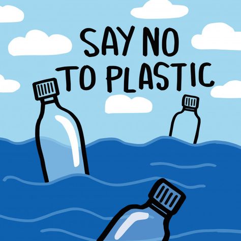 Say no to plastic. motivational phrase. ... | Premium Vector #Freepik #vector #background #earth #doodle #text Save Earth Posters, Environmental Posters, Say No To Plastic, Earth Poster, Save Environment, Eco Life, Save Our Earth, Ocean Day, Eco Green