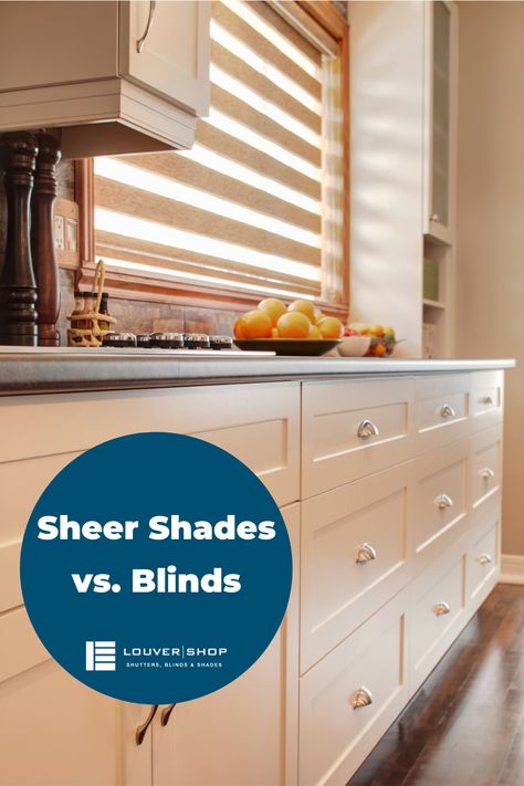 Sleek and modern with a wide range of styles. Bring a soft glow of sunlight to any room in your home with sheer shades. Read more about them at the link in our bio. Sleek and modern with a wide range of styles, it can be hard choosing between blinds and sheer shades. Read more by clicking the link. #louvershop #madeintheUSA #windows #windowtreatments #designinspo #interiordesign #decorinspo #renovation #interiorinspo #dreamhome #homeinspo #homeideas #howyouhome #sheershades #windowshade Shades Vs Blinds, Modern Window Blind, Sheer Roller Shades, Wooden Window Blinds, Sheer Shades, Faux Wood Blinds, Custom Blinds, Hunter Douglas, Custom Shades