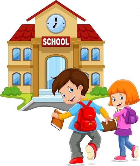 Art School Supplies, Kids Going To School, School Template, School Images, School Wall Art, School Cartoon, School Labels, School Clipart, School Banner