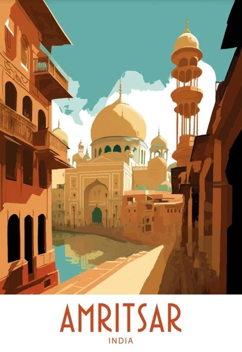 Indian City Illustration, Highlights Cover Instagram Friends, Indian City, Green Leaf Wallpaper, India Poster, Wanderlust Decor, Diy Travel Journal, City Icon, Creative Advertising Design