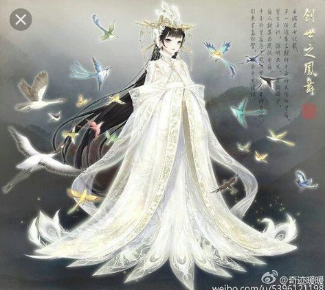 She looked so pure but they could see that she looked little off when they saw lingyi and Yixin walked past them Gaun Abad Pertengahan, Love Nikki, Nikki Love, Chinese Art Girl, Anime Dress, فستان سهرة, Anime Princess, Mystic Messenger, Fantasy Dress