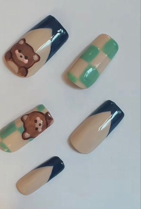 Txt Nail Inspired, Txt Nails Designs Loser Lover, Temptation Txt Nails, Txt Themed Nails, Kpop Inspired Nails Txt, Txt Nails Designs Temptation, Txt Crafts, Txt Makeup Inspired, Txt Nail Art