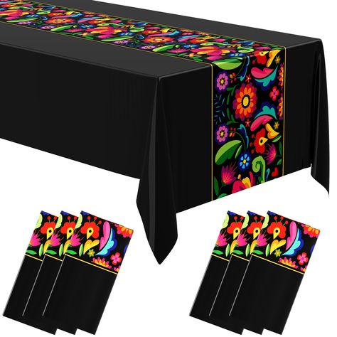 PRICES MAY VARY. Convenient Package Deal: the package includes 6 Mexican tablecloths, providing convenience; With this deal, you can impressively style multiple tables for a large gathering or use the runners for several small events; It's an effective solution for those seeking a stylish yet functional table decor solution Elegant and Eye Catching Design: these Mexican theme party tablecloths feature an engaging design that gets attention; The colorful striped patterns are distinctively Mexican Mexican Fiesta Wedding, Grad Dinner, Mexican Tablecloth, Mexican Theme Party Decorations, Mexican Bridal Showers, Fiesta Table, Mexican Baby Shower, Mexican Birthday Parties, Mexican Table Runner