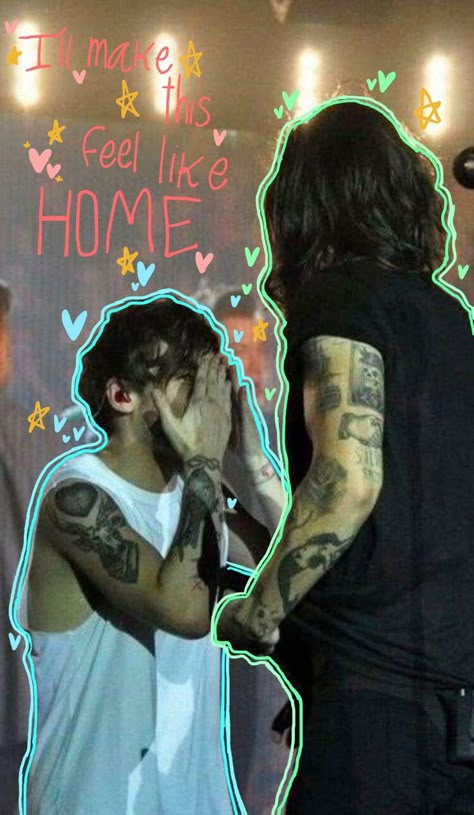 Louis And Harry Wallpaper, Wallpaper Larry Stylinson, Larry Stylinson Wallpaper, Larry Wallpaper, Harry Styes, Larry Stylinson Fanart, Larry Fanart, Leaf Book, One Direction Wallpaper