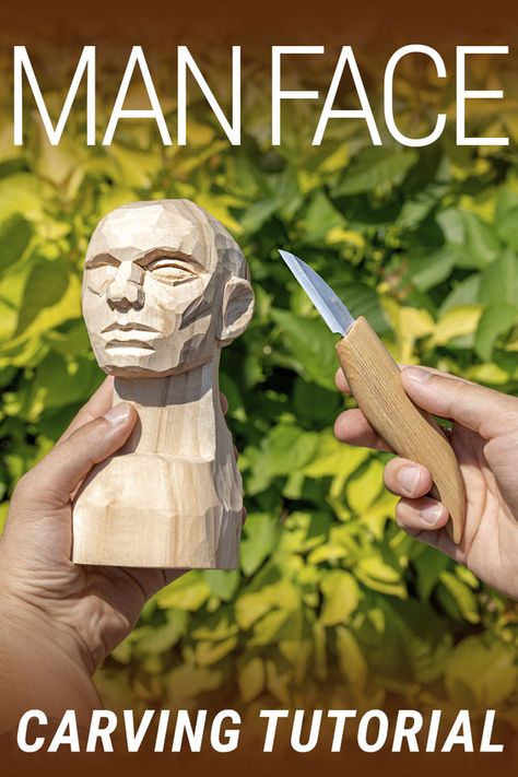 Unlock the secrets of this engaging art form as we demonstrate how to carve a Man Face with precision and finesse. From the initial block of wood to the intricate details, we'll provide step-by-step instructions on bringing out the manly charm in your carving 🙌 Wood Carving Face Step By Step, Wood Carving Patterns Templates, Ornamental Wood Carving, Abstract Wood Carving, Block Carving, Unique Wood Carving, Wood Carving Art Sculpture, Wood Carving Faces, Dremel Carving