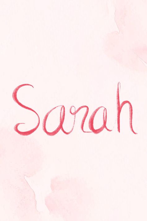 Sarah Name Art, Sarah Aesthetic, Bd Gifts, Sarah Name, Pink Typography, Facebook Cover Images, Beautifully Broken, Calligraphy Words, Cover Wallpaper