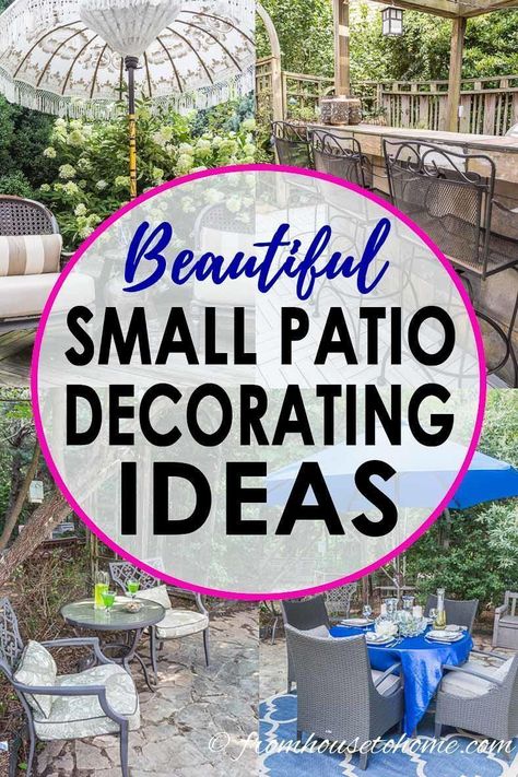 Tiny Deck, Small Patio Ideas Townhouse, Patio Ideas Townhouse, Small Patio Ideas On A Budget, Small Patio Decorating Ideas, Design Per Patio, Small Patio Decor, Small Outdoor Patios, Patio Decor Ideas