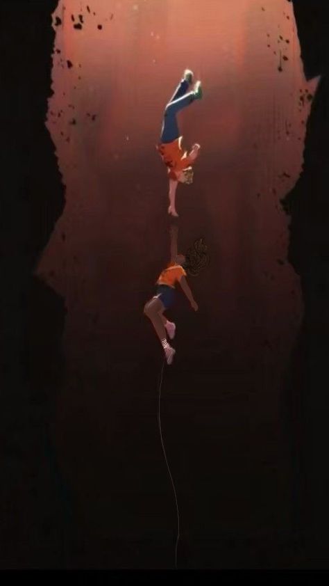 Credit to original artist; edited to reflect casting of new show Percabeth Falling Into Tartarus, Percabeth Fan Art Tartarus, Percabeth Show, Falling Into Tartarus, Percabeth Tartarus, Percabeth Fan Art, Percy And Annabeth, Percy Jackson Characters, Percabeth