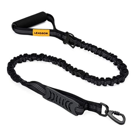 LEADSOM 6FT Highly Reflective Heavy Duty Elastic Bungee Medium and Large Dog Leash Shock Absorbing with Comfortable Padded Ha Medium Sized Dogs, Large Dogs, Pet Care Tips, Active Dogs, Dog Leash Training, Bike Lane, Dog Activities, Medium Dogs, Dog Leash