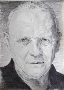 Reussir le portrait un portrait au crayon de l\'acteur Anthony Hopkins Portrait Au Crayon, Hollywood Art, Anthony Hopkins, Cool Sketches, Paper Drawing, Color Pencil Art, Pencil Portrait, Interesting Faces, Eye Drawing