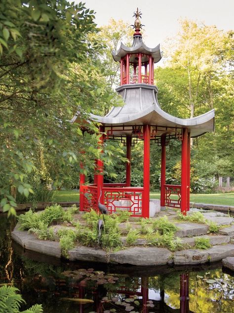 Enclosed Gazebo, Chinese Pavilion, Building References, Malibu Homes, Veranda Magazine, Pagoda Garden, Dreams Photo, Garden Areas, Build Inspiration