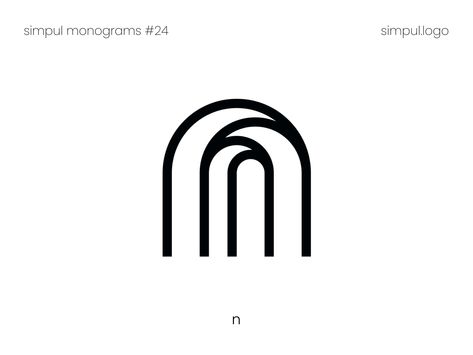 Homeware Logo, N Monogram Logo, Arch Logo Design, Wordmark Logo Typography, N Monogram, Arc Logo, N Logo Design, Minimal Logos, Logo N