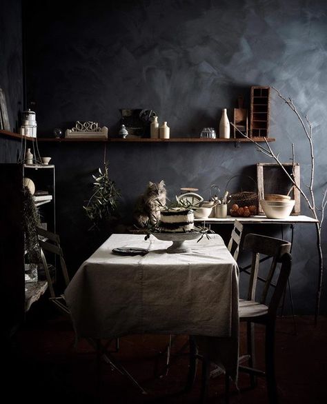 Dark and moody Lime Wash   Photo by @twiggstudios Styling @zucchiniphoto.productions_zpp and @joefilshie Black Limewash, Limewash Wallpaper, Lime Wash Brick, Lime Wash Walls, Limewash Walls, Lime Wash, Limewash Paint, Washing Walls, Sydney Harbour