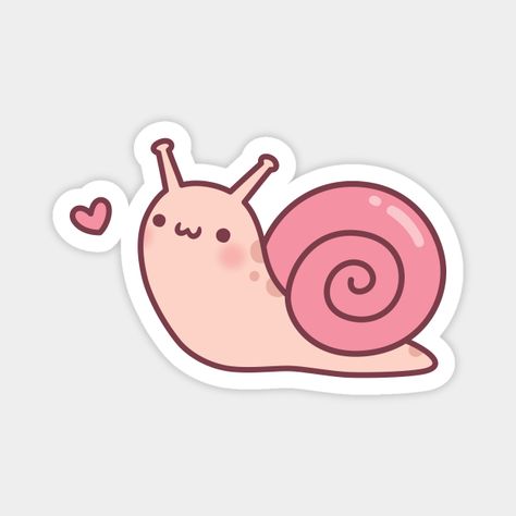 Snail Doodle, Doodle Sticker, Cute Snail, Tiny Heart, Water Bottles, Magnets, Tv, Design