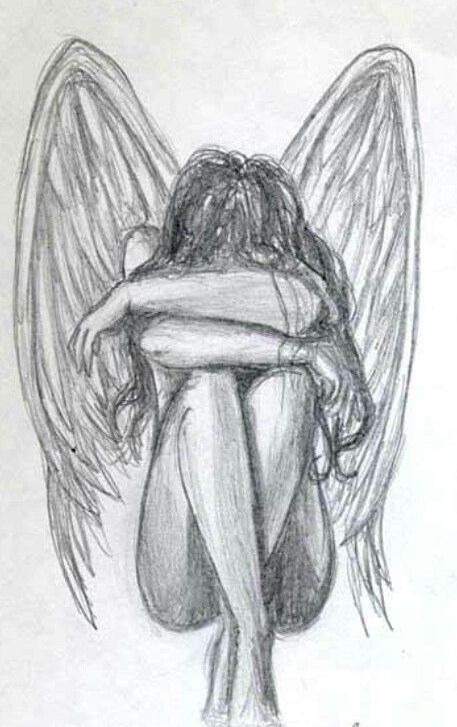 A Drawing, Pencil Drawing, Pencil, Angel, Art