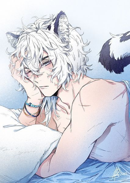 Pet Anime, Anime Cat Boy, Japon Illustration, Anime Animals, Anime Cat, Anime Drawings Boy, Boy Art, Handsome Anime Guys