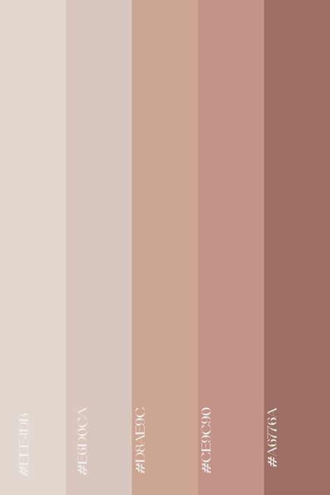 Aesthetic Room Colours, Notability Color Palette Codes, Neutral And Pink Aesthetic, Neutral Pallete Color Code, Pink Pallete Color Pastel, Shades Of Pink Palette, Neutral And Pink Wedding, Neutrals And Pink Color Palette, Shades Of Neutral Colors