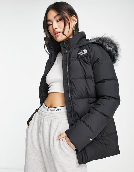 Doudoune The North Face, Puffer Jacket With Fur, Down Winter Coats, North Face Nuptse, Fur Hood Jacket, North Face Coat, Long Puffer Coat, Cute Jackets, Parka Coat