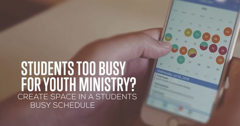 Students Too Busy for Youth Ministry? Young Adult Ministry, Student Ministry, Youth Pastor, Youth Ministry, School Class, Youth Group, Too Busy, Class Ideas, Create Space