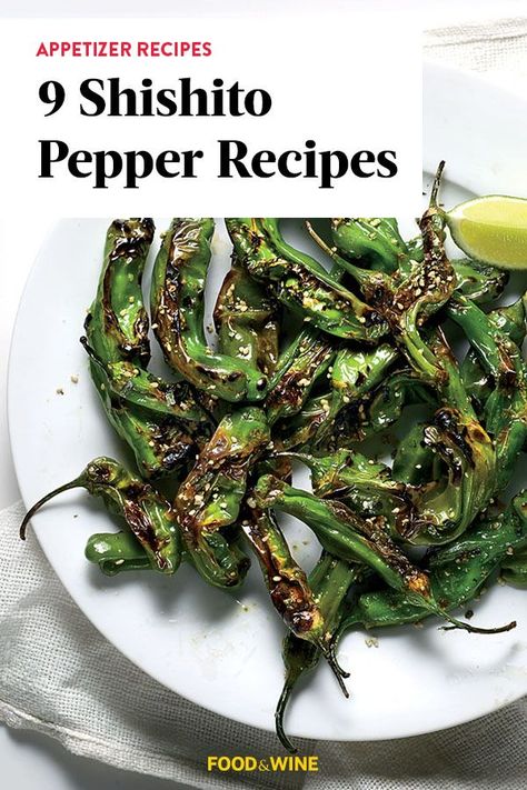 Shito Pepper Recipe, Shishito Peppers Recipes, Roasted Shishito Peppers Recipe, Sushito Peppers Recipe, Shishito Pepper Recipes, Sauteed Shishito Peppers, Recipes With Shishito Peppers, Shishito Peppers Oven, Shishido Peppers Recipe