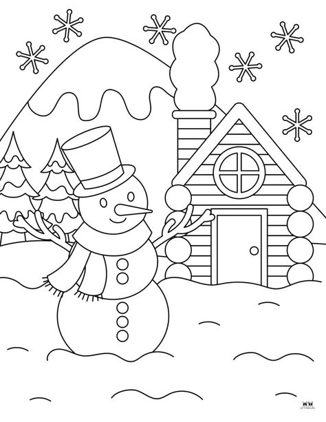 Snowman Template, Dinosaur Coloring Pages For Kids, Snowman Coloring, Merry Christmas Coloring Pages, Christmas Colouring Pages, Snowman Coloring Pages, Friend Art, Free Christmas Coloring Pages, Coloring Pages Winter