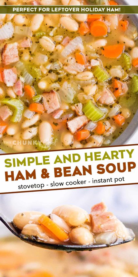 Lima Bean And Ham Soup, Soups With Leftover Ham, Recipe For Ham And Bean Soup, Ham And Bean Soup Recipes, Ham Beans, Bean Soup Crockpot, Ham Bean Soup, Soup Ham, Bean Soups