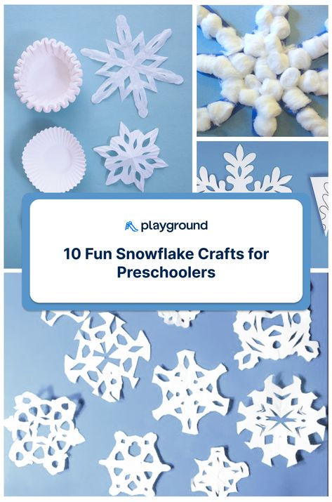 snowflake crafts Snowflakes For Preschoolers, Snowflake Art Preschool, Preschool Snowflake Craft, Kindergarten Snowflakes, Snowflake Activities For Preschool, Snowflake Crafts For Toddlers, Snowflake Craft Preschool, Snowflakes Preschool, Preschool Crafts Activities