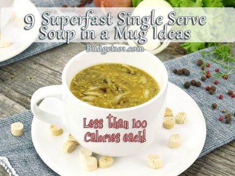 Make Your Own Single Serve Soup Mixes- these come in really handy.. the baggies of mix fit in your purse and all you need is hot water. Great for students, elderly or singles as well as people who loved ones in the hospital & they dont want to leave their bedsides to eat. Savory Bites, Homemade Cup Of Soup, Cup Of Soup, Recipes Under 100 Calories, Under 100 Calories, Soup Chowder, Jiffy Cornbread, Dry Soup Mix, Microwave Food