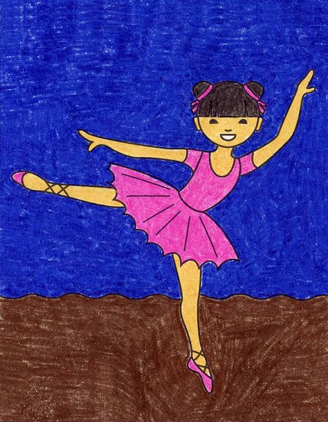 How to Draw a Ballerina Edward Degas, Dancer Drawing, Dancing Pose, Ballerina Drawing, Drawing Superheroes, Spiderman Drawing, Fairy Drawings, Ballerina Art, Art Projects For Kids