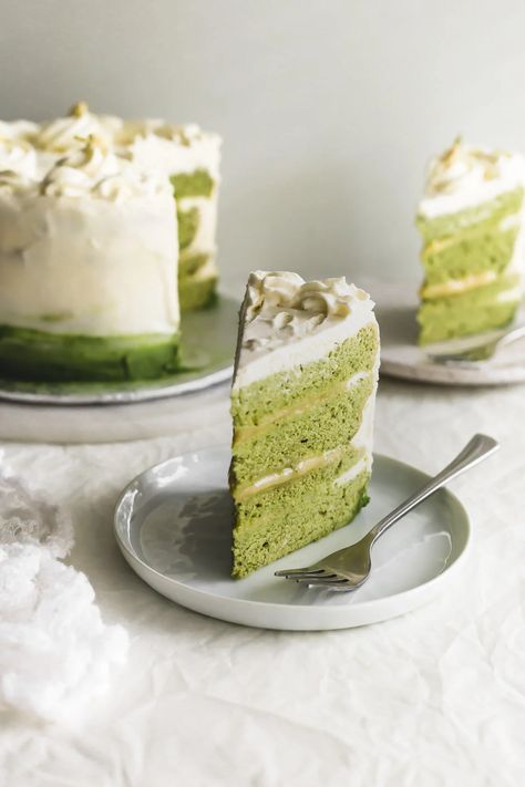 Yuzu Cake, Matcha Cake Recipe, Jasmine Cake, Matcha Cake, Asian Desserts, Chiffon Cake, Cake Flavors, Tea Cakes, Cake Flour