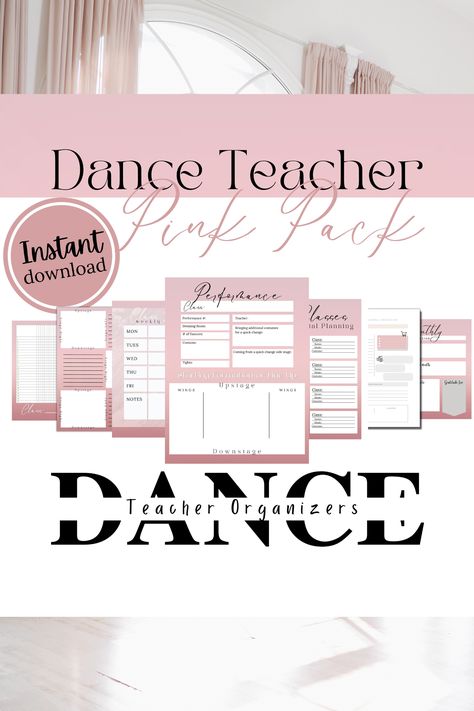 Dance Teacher Lesson Plan Template, Beginning Ballet Lesson Plan, Dance Class Lesson Plan Template, Dance Teacher Lesson Plans, Ballet Class Lesson Plan, Ballet Lesson Plans, Dance Lesson Plans, Teacher Planning Pages, Dance Teacher Tools