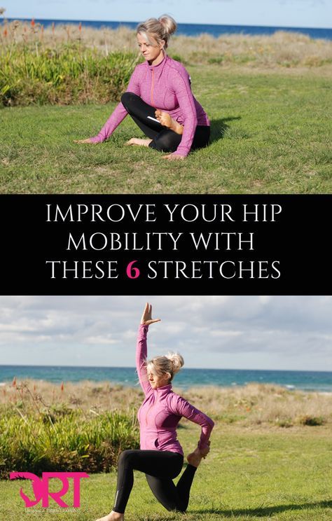 Improve your hip mobility with these 6 stretches. Full article explaining how and why Equestrian Workout, Mobility Workouts, Group Workouts, Dressage Exercises, Dressage Training, Hip Problems, Healthier Habits, Dynamic Stretching, Horse Exercises