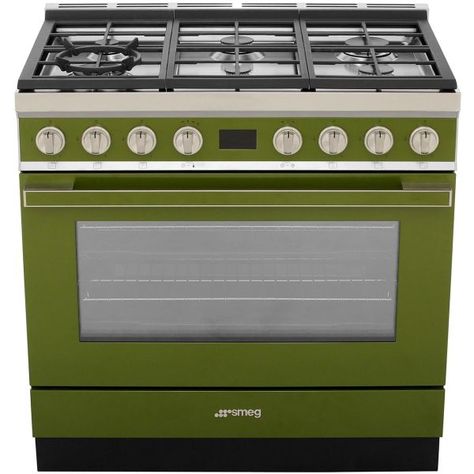 Smeg CPF9GPOG 90cm Portofino Olive Green Dual Fuel Range Cooker (JUB-4069) Green Smeg, Table Top Fridge, Island Cooker Hoods, Retro Fridge Freezer, Induction Range Cooker, Microwave Cooker, Electric Range Cookers, Built In Double Ovens, Dual Fuel Range Cookers