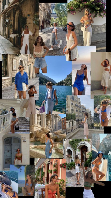 Fits For Europe, Outfit Inspo For Greece, Holiday In Greece Outfits, Vacation Italy Outfits, Greece Boat Outfit, Summer Greek Outfits, Day On The Boat Outfit, Corfu Outfit Ideas, Vacation Outfits Turkey