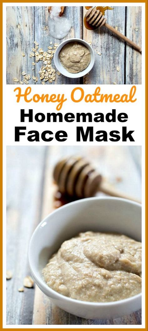 Oats Face Mask, Make Your Own Face Mask, Oatmeal Face Mask, Oatmeal Mask, Easy Diy Beauty Products, Homemade Face Mask, Diy Spa Day, Mask For Dry Skin, Honey Face Mask