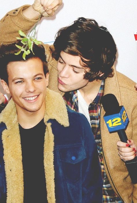 Harry & Louis under the mistletoe haha Larry Photos, Princess Parking, Larry Shippers, Camila Morrone, One Direction Photos, Louis And Harry, Under The Mistletoe, One Direction Pictures, I Love One Direction