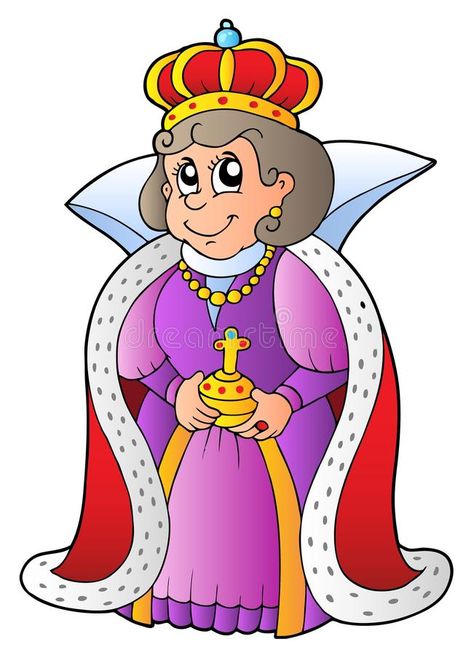 Queen Clipart, Image King, Red Hat Ladies, Wearing Purple, Red Hat Society, Anime Head, Queen Art, Creative Activities For Kids, Cartoon Images