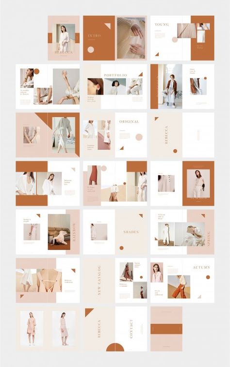 REBECCA Fashion Lookbook Catalog - Magazine & Catalogue Templates - Free PSD Templates Portfolio Design Layouts, Design Portfolio Layout, Lookbook Editorial, Layout Portfolio, Editorial Layouts, Book Portfolio, Lookbook Layout, Design Cv, Lookbook Design