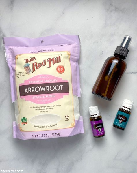 diy: dry shampoo spray | Sheri Silver - living a well-tended life... at any age Dry Shampoo Spray Diy, Arrowroot Powder Dry Shampoo, Best Diy Dry Shampoo, Non Toxic Dry Shampoo, Dry Shampoo Recipe, Clean List, Clean Dry Shampoo, Herb Benefits, Homemade Dry Shampoo