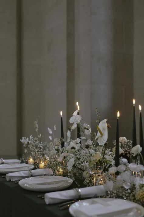 Modern Chic Wedding Reception, Wedding Invite Photography, Luxury Tablescapes, Ios Wedding, Wedding Table Florals, Wedding Table Inspiration, Yorkshire Wedding, Flowers Candles, Nye Wedding