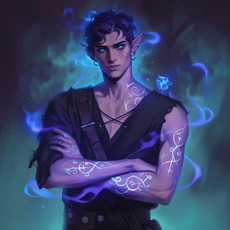 Elf Oc, Dragon Island, Magical Dragon, Magical Characters, Male Fairy, Fata Morgana, Sage Blue, Dnd Inspiration, Elves Fantasy