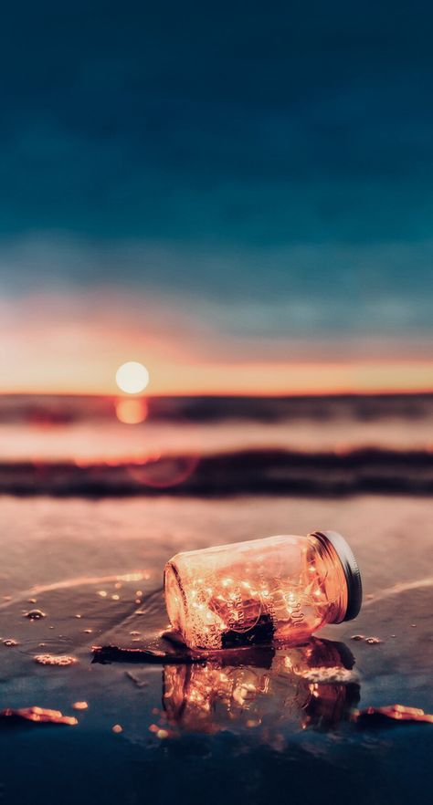 Diy Mason Jar Lights, Moonlight Photography, Summer Wallpapers, Lit Wallpaper, Studio Backdrops, Mason Jar Lighting, Summer Quotes, Beach Wallpaper, Beautiful Wallpapers Backgrounds