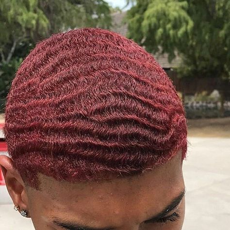 Hair Inspo Men, Black Men Hair Colour, 360 Waves Hair, Bleached Hair Men, Waves Hairstyle Men, Boys Colored Hair, Waves Haircut, Dyed Hair Men, Mens Hair Colour