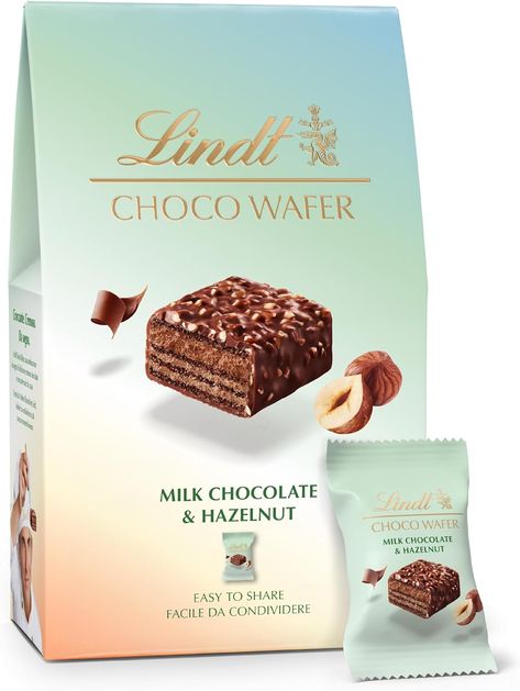 BRAND NEW Lindts Choco Wafer. Milk Chocolate & Hazelnut. Individually wrapped. Perfect for sharing. Christmas gift idea. Chocolate Ice Cream Cake, Christmas Chocolates, Lindt Lindor, Gifts For Hubby, Lindt Chocolate, Chocolate Wafers, Gift Inspo, Chocolate Hazelnut, Ice Cream Cake