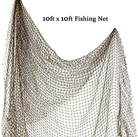 Net Wall Decor, Pirate Party Costume, Fishing Net Wall Decor, Fishing Net Wall, Fish Net Decor, Nautical Living Room, Themed Kids Room, Old Fisherman, Nautical Themed Party