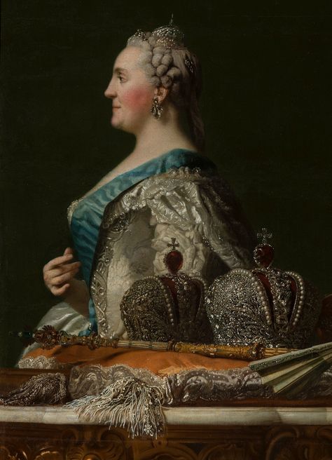 Gods and Foolish Grandeur: An empress, twice over - Catherine II by Vigilius Eriksen, circa 1762 Catherine Ii, The Empress, Tiara, Social Network, Russia, My Favorite