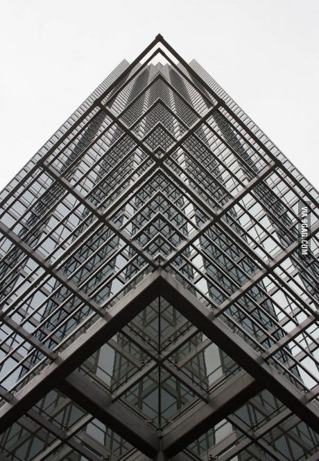 I took a perfectly symmetrical picture of a skyscraper in Dallas. Symmetry Photography, Building Photography, Geometric Architecture, Area Codes, Principles Of Design, Structure Architecture, Space Architecture, Brutalism, Abstract Photography